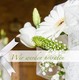 Hochzeitseinladung Blumenstrauß weiß