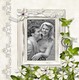 Hochzeitseinladung Foto weiße Blumen quadratisch
