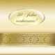 Hochzeitseinladung Goldhochzeit Goldborte Schneeflocken mk1808022vk